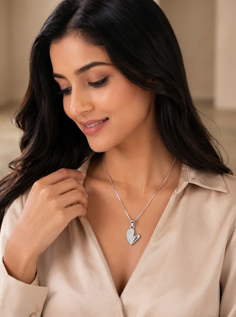 Heart Locket Pendant for Women