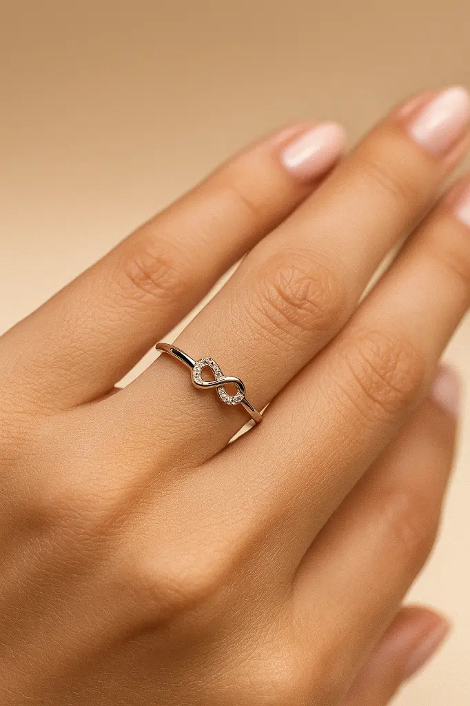 Infinity Silver Ring for Women