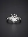 Enamel Heart Silver Ring for Women