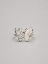 Woman’s Silver Butterfly Ring – Minimal Luxury Statement Ring
