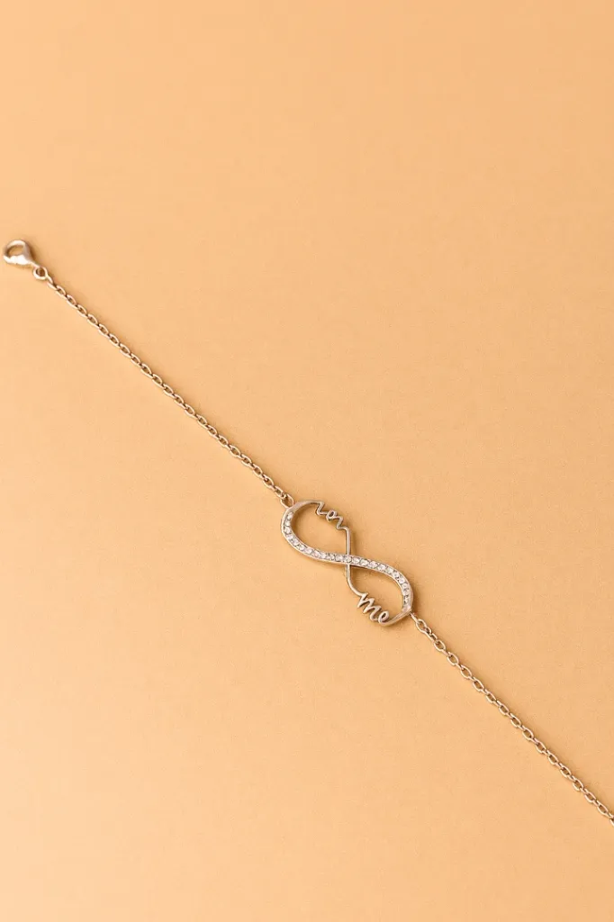 Woman's Sterling Silver Infinity Bracelet – Elegant Everyday Symbol