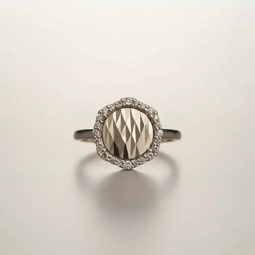 Woman’s Silver Halo Ring in 925 Sterling Silver – Everyday Luxury