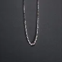 Diamond Cut Bar Silver Chain for Men