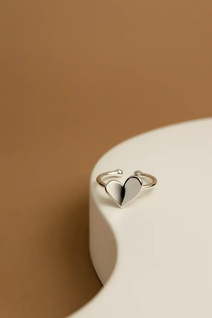 925 Silver Heart Ring – Dainty Woman Jewelry