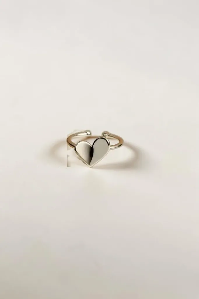925 Silver Heart Ring – Dainty Woman Jewelry