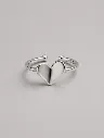 925 Silver Heart Ring – Dainty Woman Jewelry
