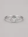 925 Silver Woman's Mini Heart Ring