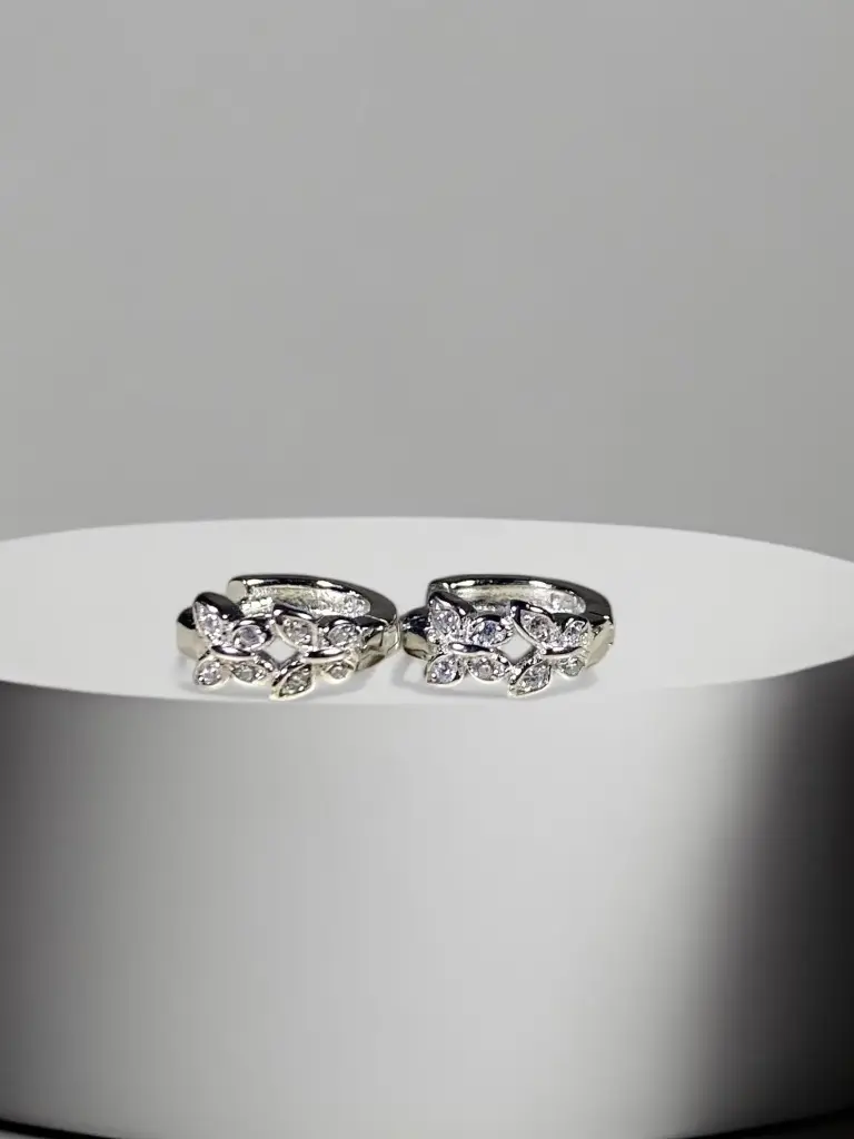 Woman Silver Bali with Butterfly Charm