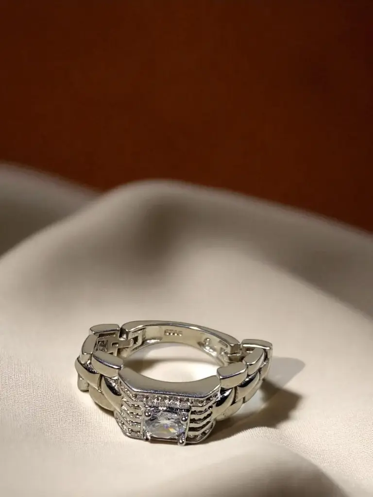 Silver Watch Ring for Men – Modern & Masculine Design