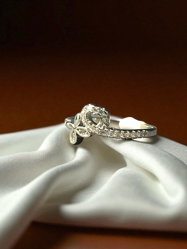 925 Silver Woman's Love Bloom Ring