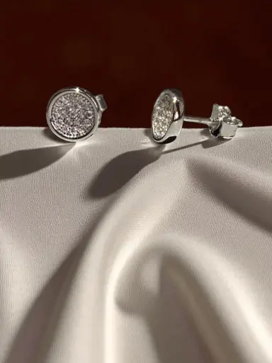 Everyday 925 Silver Diamond Tops for Woman