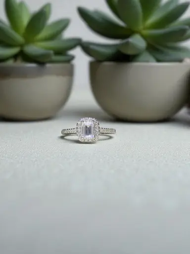 Sterling Silver Cubic Zirconia Ring for Woman– Everyday Luxury Style