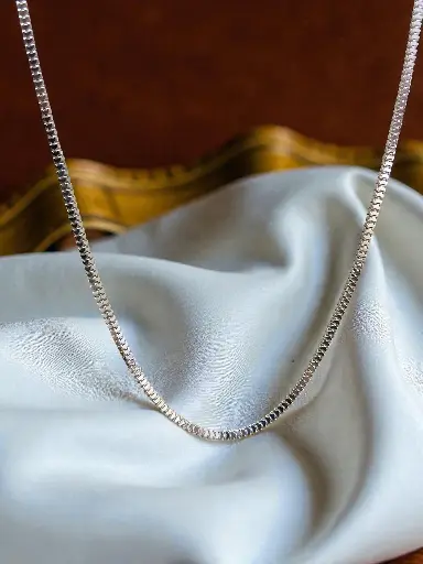 Minimal 925 Silver Box Chain for Men – Thin & Elegant