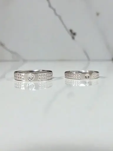 Silver Imported Couple Rings – Elegant Match for Every Love Story
