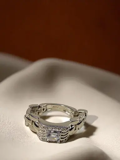 Silver Watch Ring for Men – Modern & Masculine Design