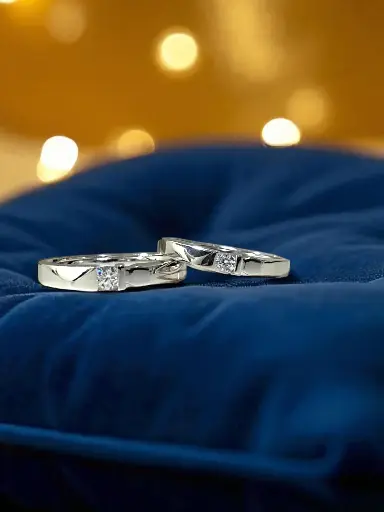 Timeless 925 Silver Couple Bands – Elegant Matching Rings