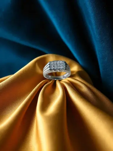 925 Silver Diamond Men’s Ring